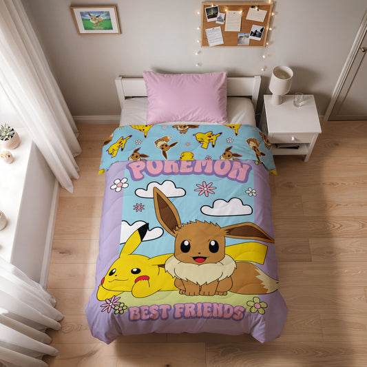 Kids Duvet - Pokémon - Pikachu & Eevee