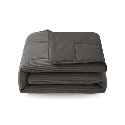 Zelesta Special Corduroy Percale Cotton Duvet - Anthracite