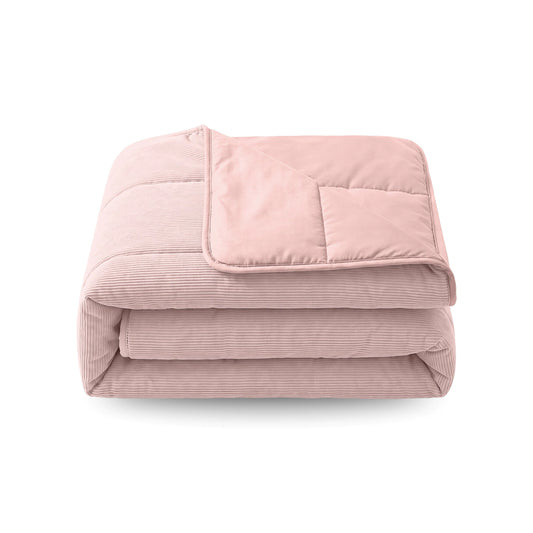 Zelesta Special Corduroy Percale Cotton Duvet - Dusty Pink