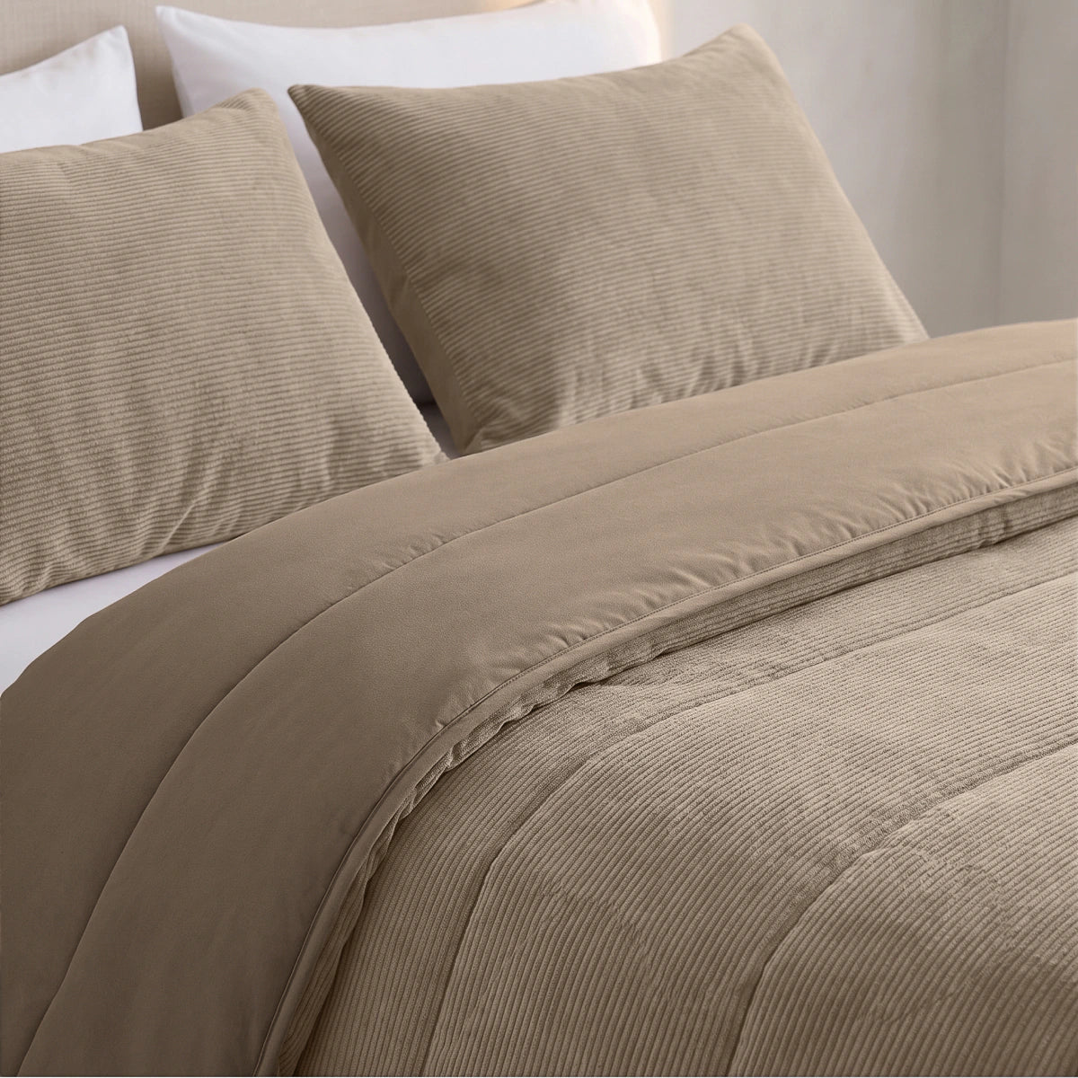 Zelesta Special Corduroy Cotton Couette - Taupe