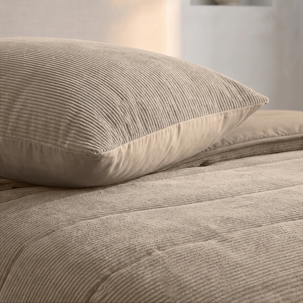 Zelesta Special Corduroy Cotton Couette - Taupe