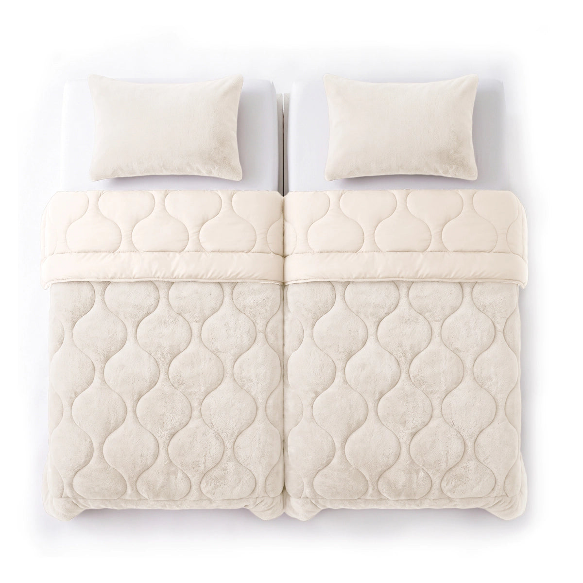 Zelesta Special Teddy Faux Fur Duvet - Marshmallow white
