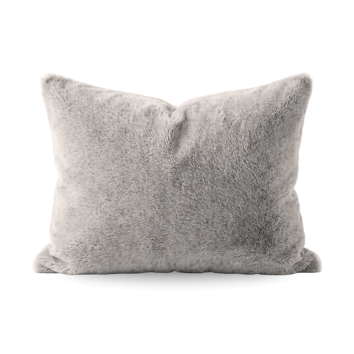 Zelesta Special Teddy Faux Fur Pillowcase Set Of 2 - Moon Grey