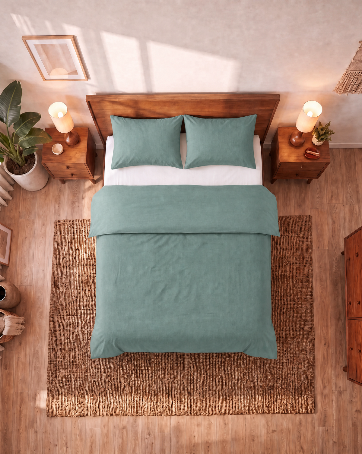 Couette Zelesta Comfort Uni Sans Coutures - Vert Mousse