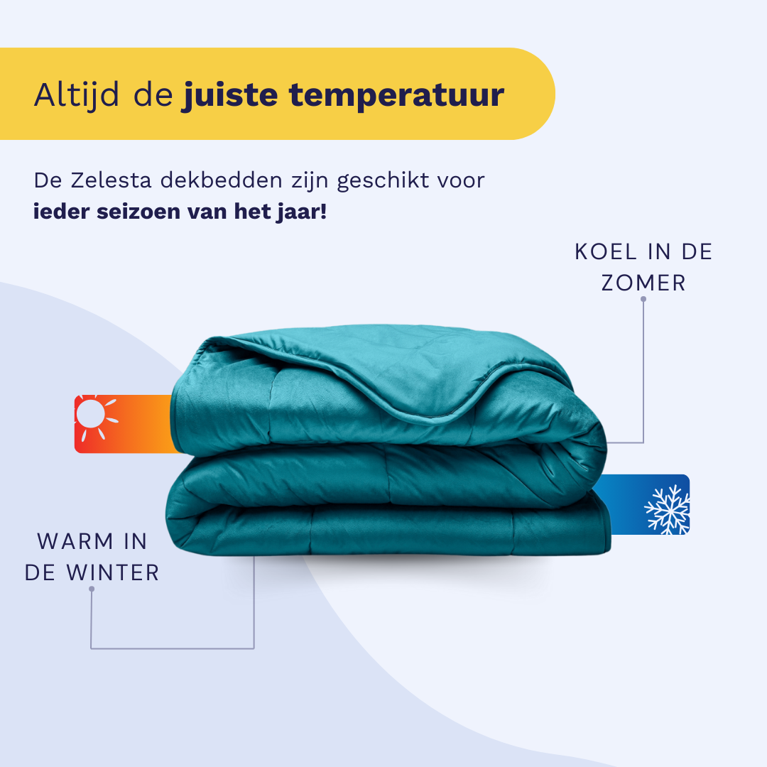 Zelesta Spécial Velvet Couette - Pétrole