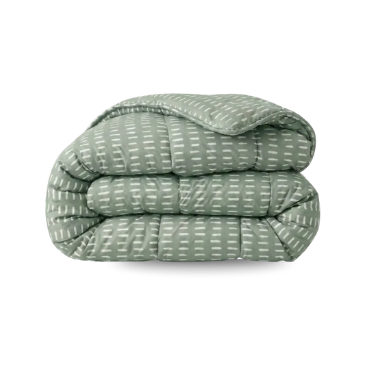 Zelesta Comfort Design Couette - Points Olive