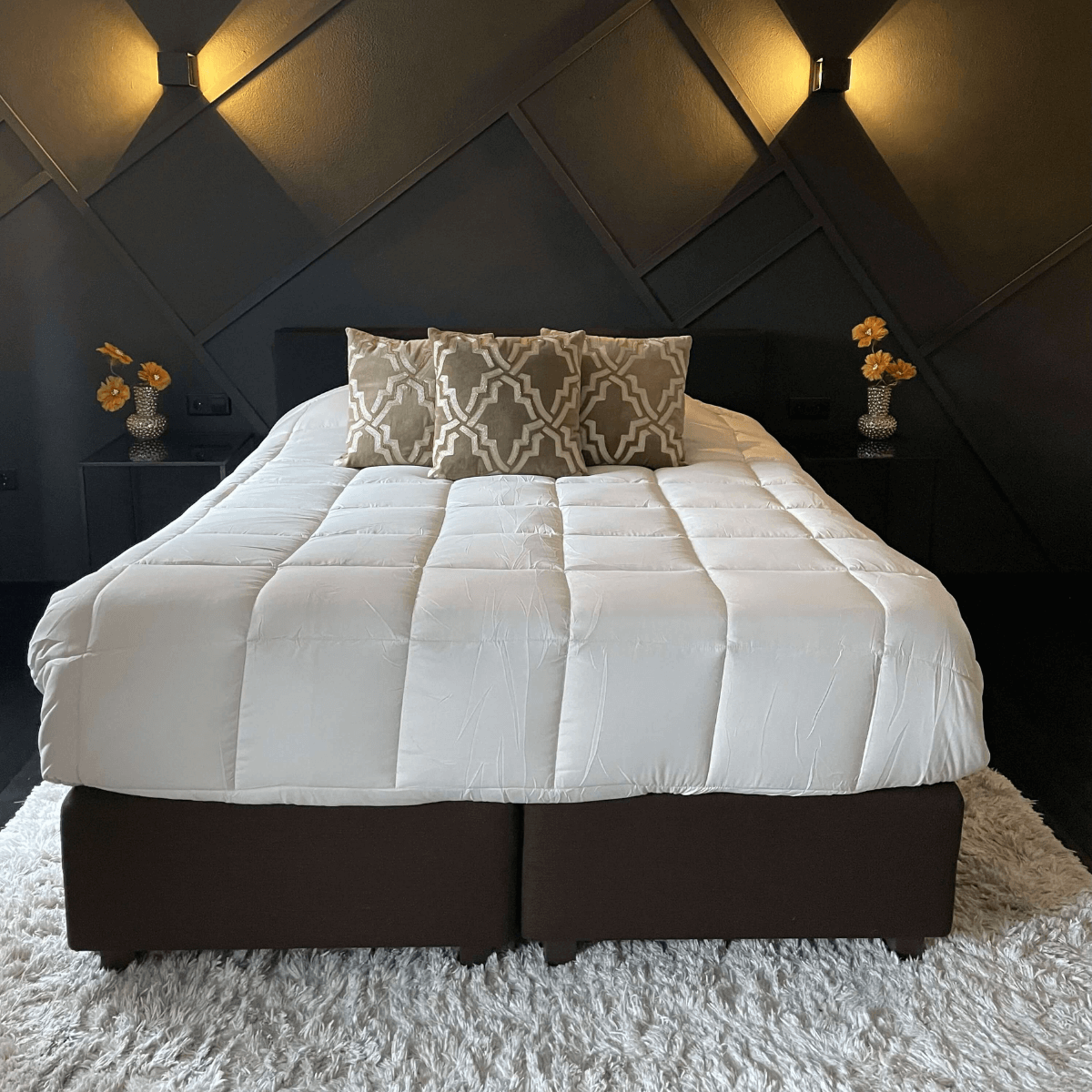 Zelesta Everyday Duo Couette - Gris Clair & Gingembre