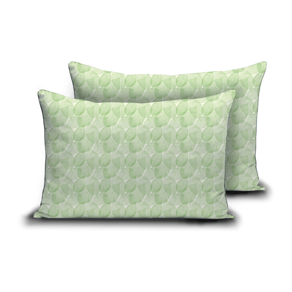 Zelesta Comfort Design Taie d'Oreiller Lot de 2 - Feuille Fraîche