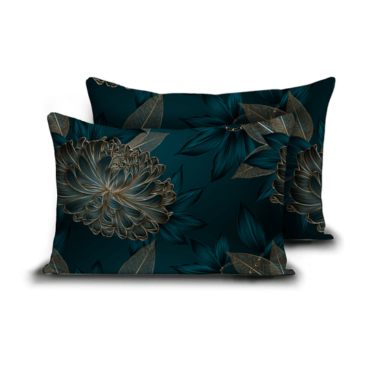 Zelesta Comfort Design Taie d'Oreiller Lot de 2 - Fleurs Royales