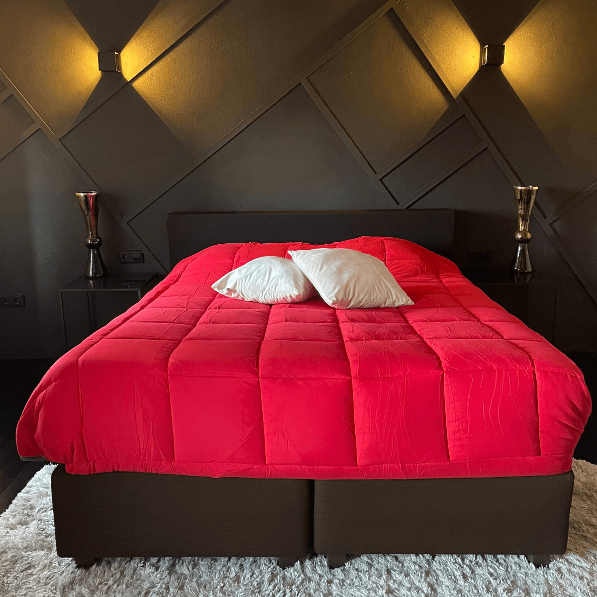 Zelesta Everyday Duo Couette - Anthracite & Rouge