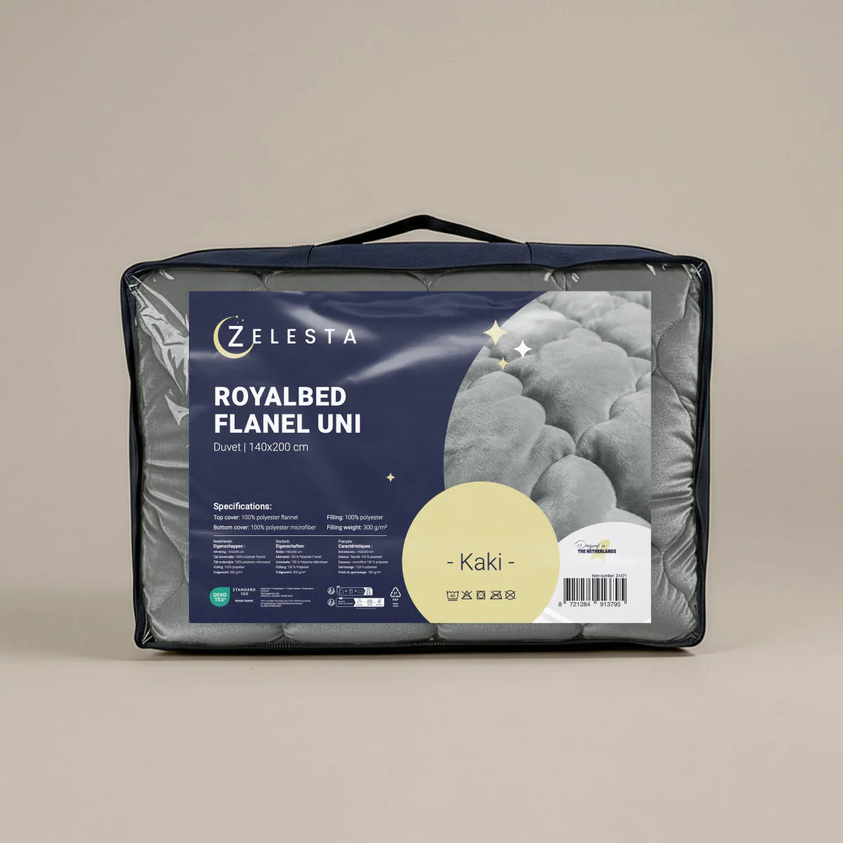Zelesta Special Flannel Uni Duvet - Khaki
