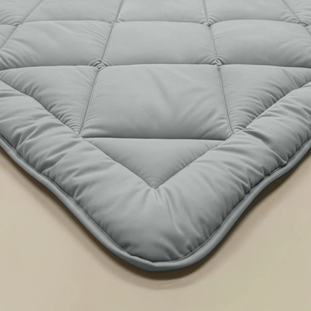 Couette Zelesta Comfort Uni Diamond - Gris-Bleu