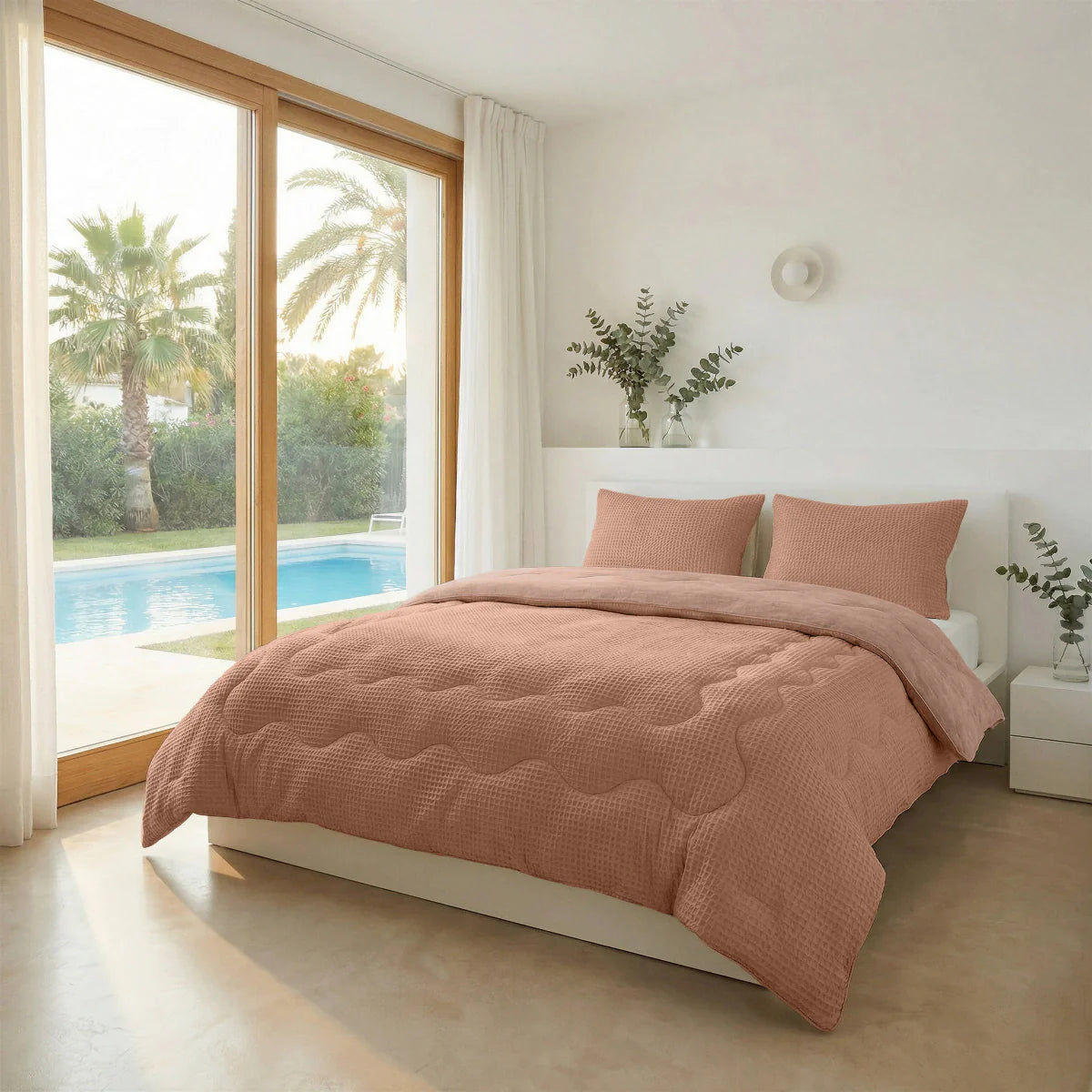 Zelesta Special Cooling Serene Summer Duvet - Terracotta Pink