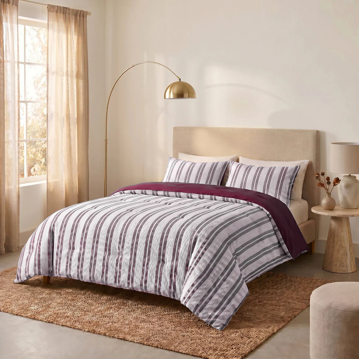 Zelesta Special Hampton Summer Duvet - Burgundy