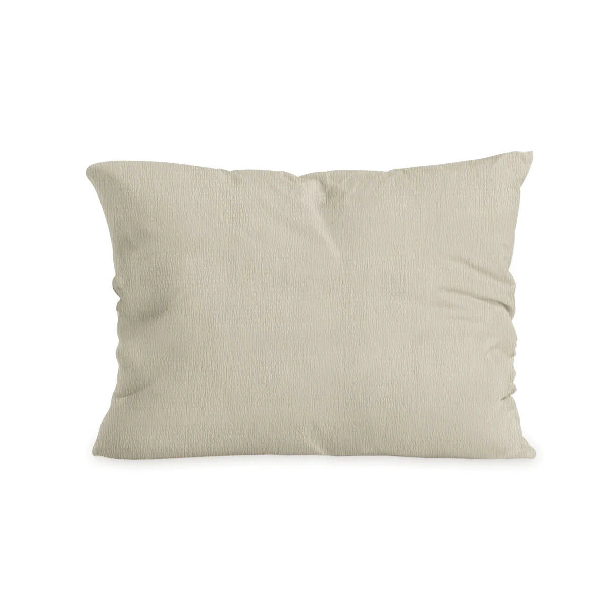 Zelesta Special Seersucker Pillowcase Set Of 2 - Almond Milk Beige
