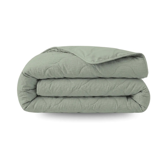 Zelesta Special Seersucker Summer Duvet - Sage Green