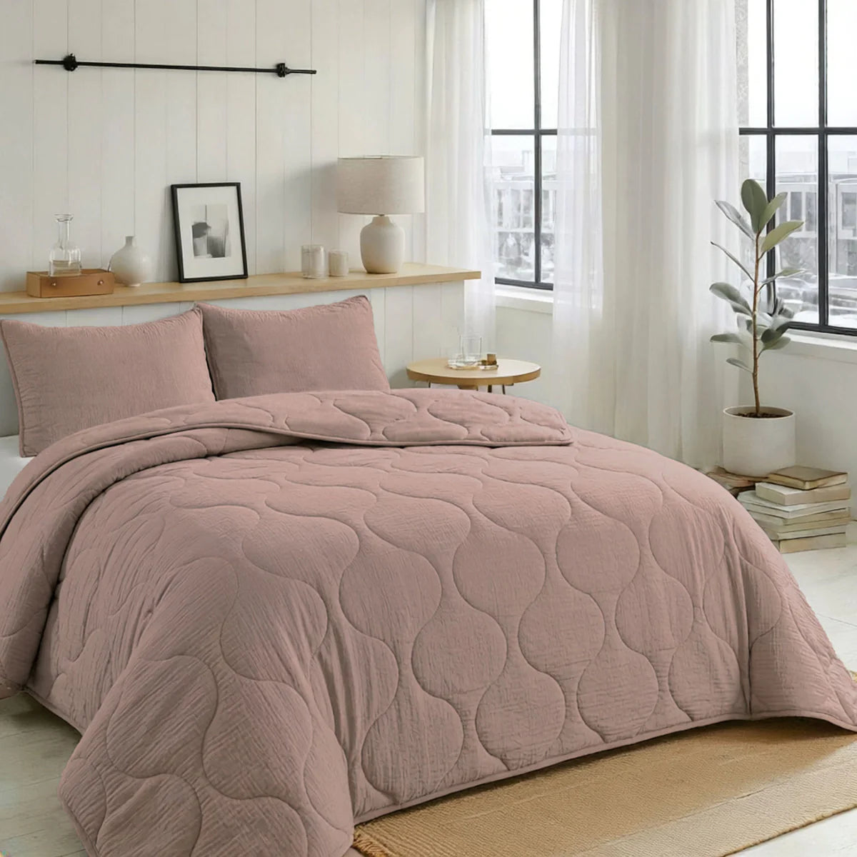 Zelesta Special Seersucker Summer Duvet - Powder Pink