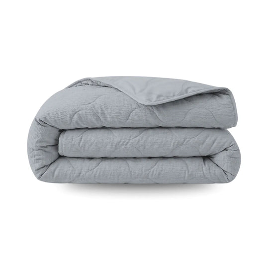 Zelesta Special Seersucker Summer Duvet - Pearly Blue