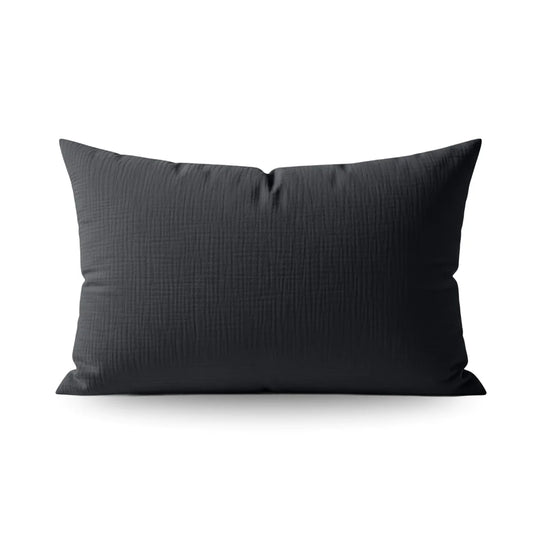 Zelesta Special Teddy Cotton Muslin Pillowcase Set Of 2 - Anthracite