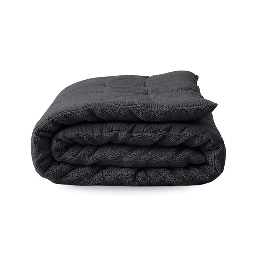 Zelesta Special Teddy Cotton Muslin Duvet - Anthracite