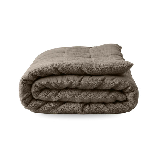 Zelesta Special Teddy Cotton Muslin Duvet - Taupe