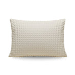 Ensemble de 2 taies d'oreiller Zelesta Special Teddy Check - Crème