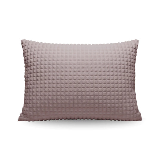 Zelesta Special Teddy Check Pillowcase Set Of 2 - Old Pink