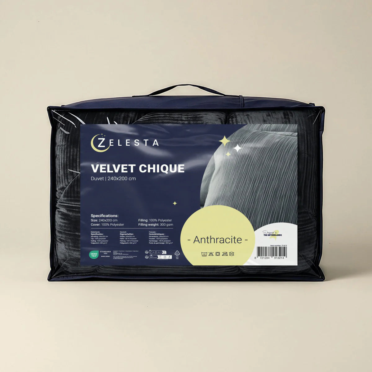 Couette Zelesta Special Velvet Chic - Anthracite