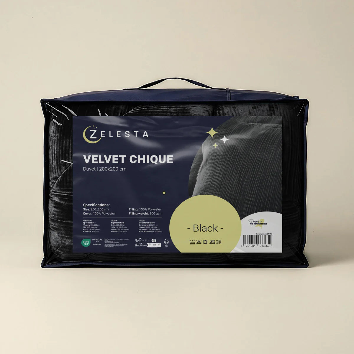 Couette Zelesta Special Velvet Chic - Noir