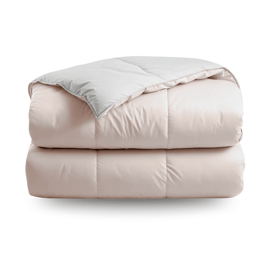 Zelesta Deluxe Duo Percale Cotton Duvet - Silk & Cream