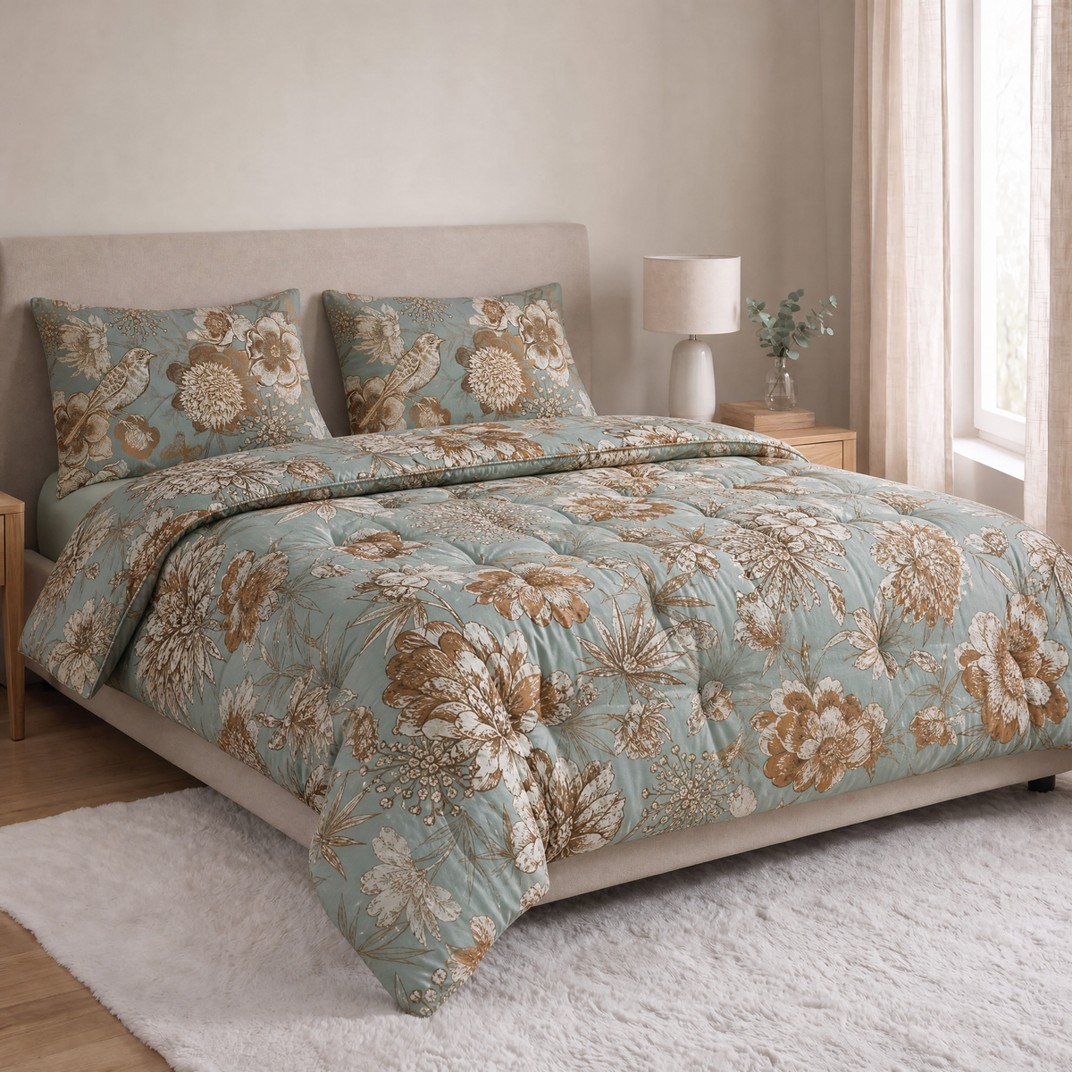 Zelesta Comfort Design Pillowcase Set Of 2 - Botanic Chic