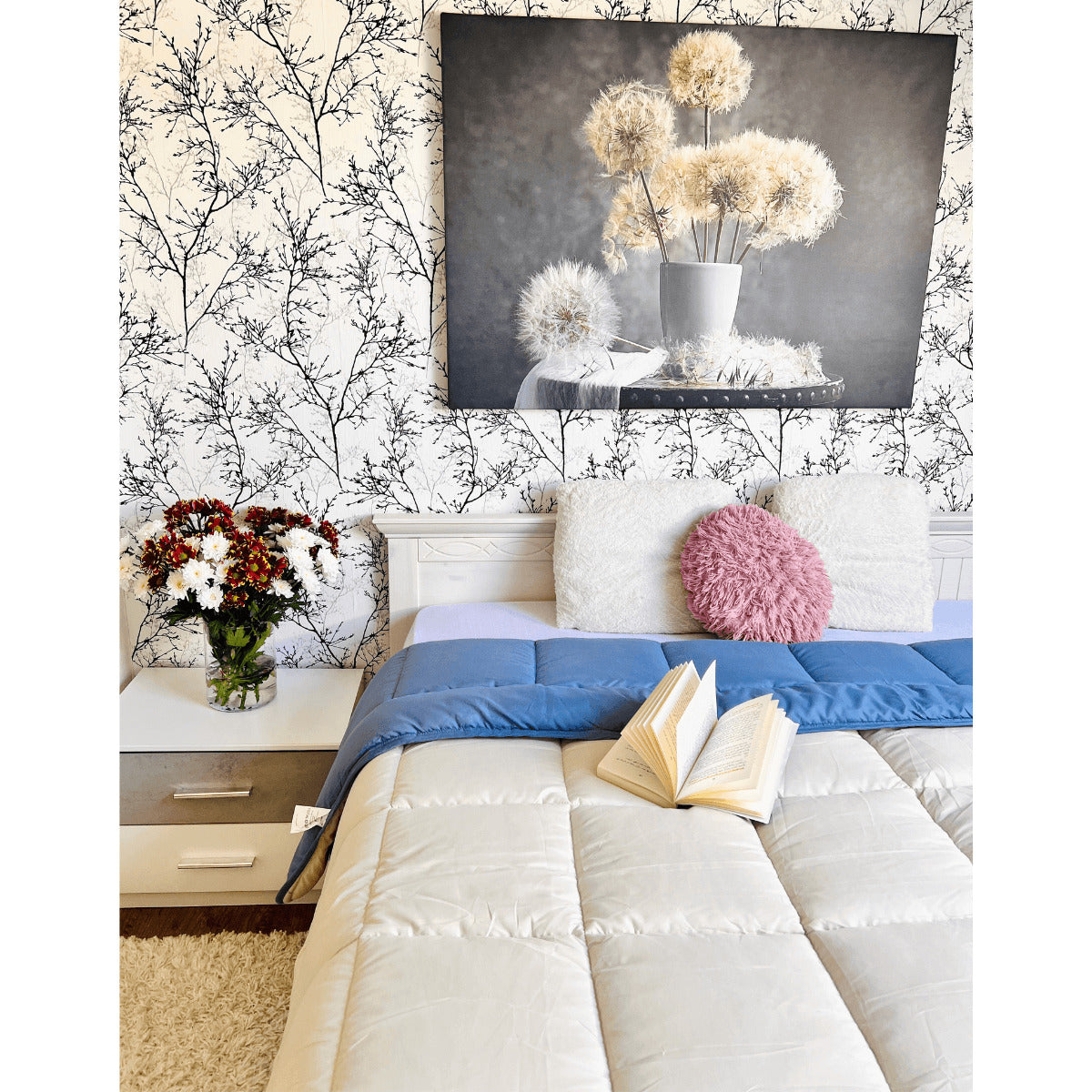 Zelesta Everyday Duo Couette d'été - Bleu & Mastic