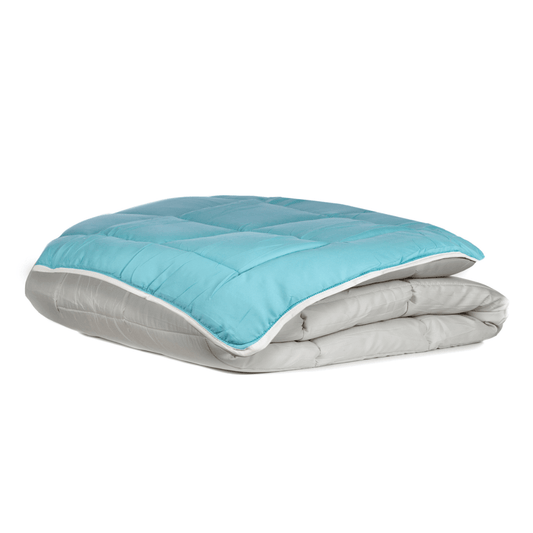 Zelesta Everyday Duo Couette - Gris Clair & Vert Mer