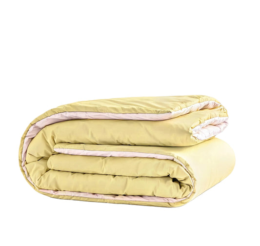 Zelesta Pure Duo Seamless Cotton Duvet - Pink & Yellow