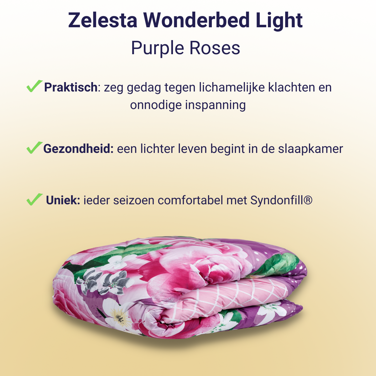 Zelesta Wonderbed Light Roses Violettes