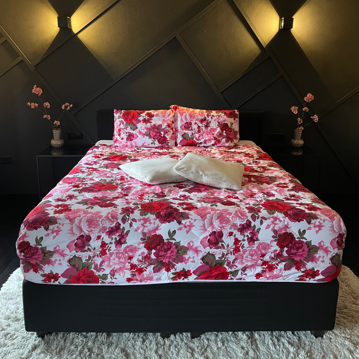 Zelesta Wonderbed Light Pivoines rouges