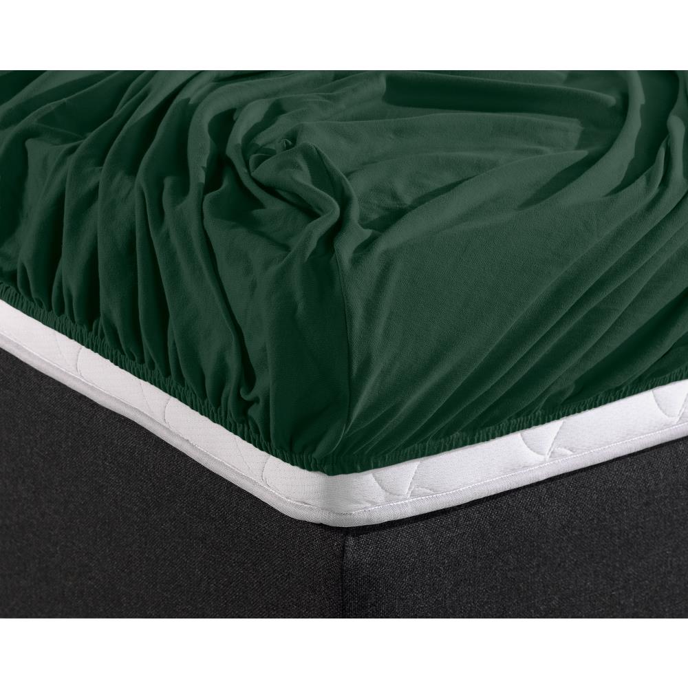 Drap-housse Double Jersey Vert botanique